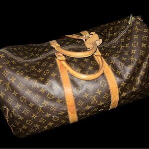 Authentic Louis Vuitton Monogram Keepall Duffel Bag